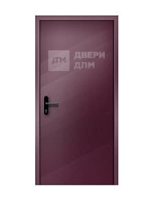 Глухая однопольная противопожарная дверь ДПМ-01 EI-45 со скрытыми петлями